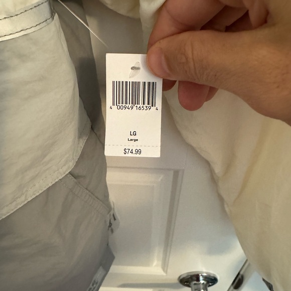 Star Wars Off-White and Grey Half Zip Reflective Windbreaker Jacket - Picture 2 of 5